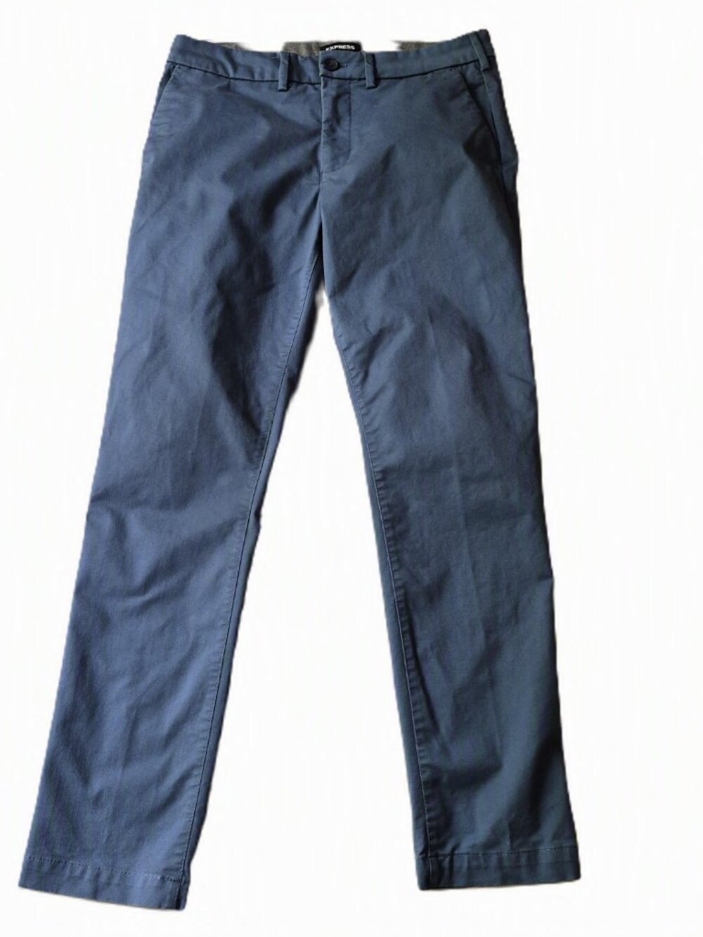 Express Men's Skinny Chino Pants 30x30 Navy Blue Tapered Dress Casual